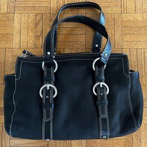 Black Leather Coach Bag